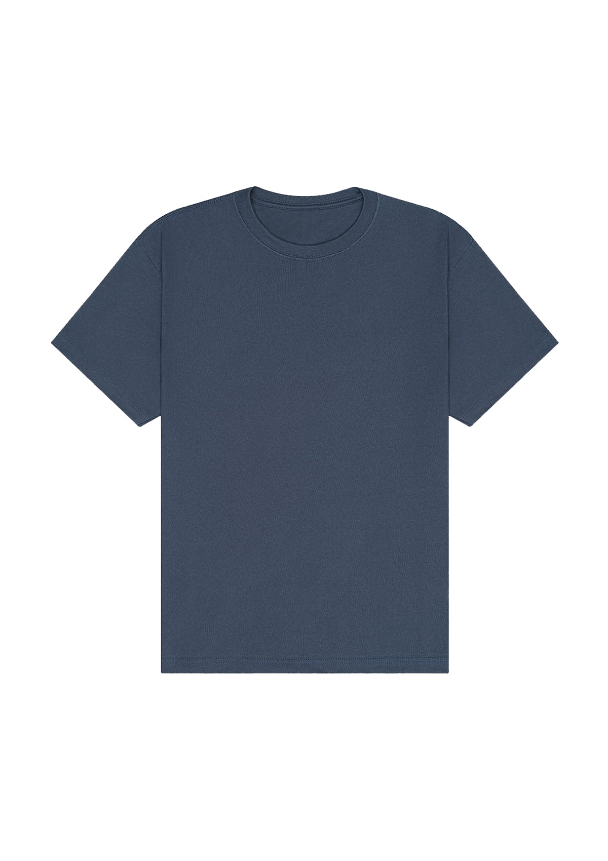 unisex flat front vintage navy t-shirt