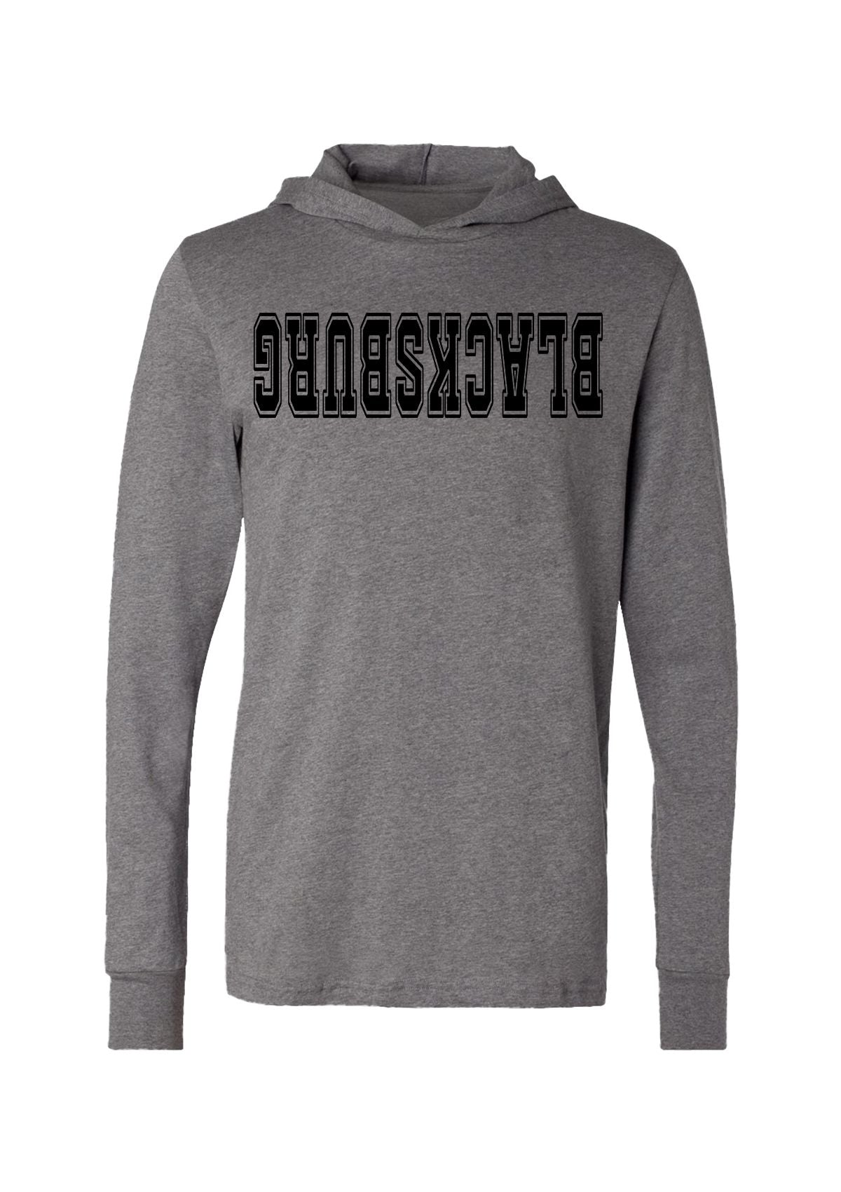 Blacksburg, VA FlipSide Hoodie Tee – For Those Who Know the Drill