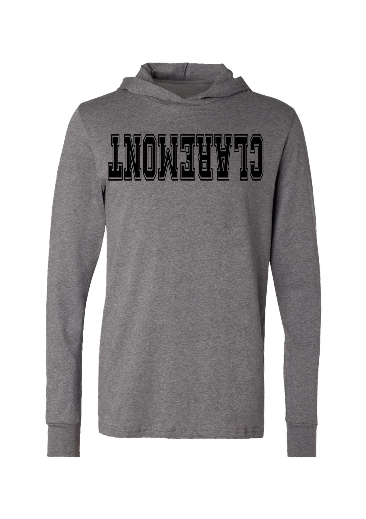 Claremont T-Shirt Hoodie – College Town Cool, Flipped