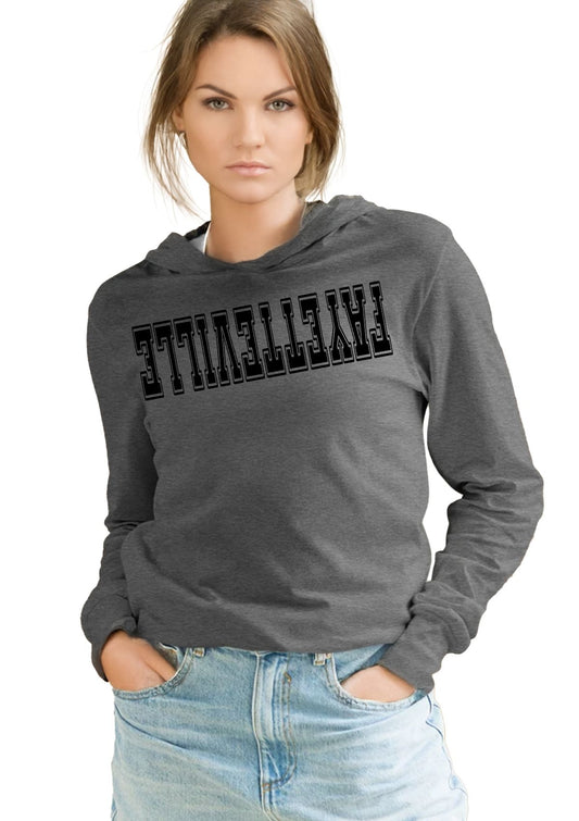 Fayetteville FlipSide Hoodie Tee – Flip the Script on Southern Cool