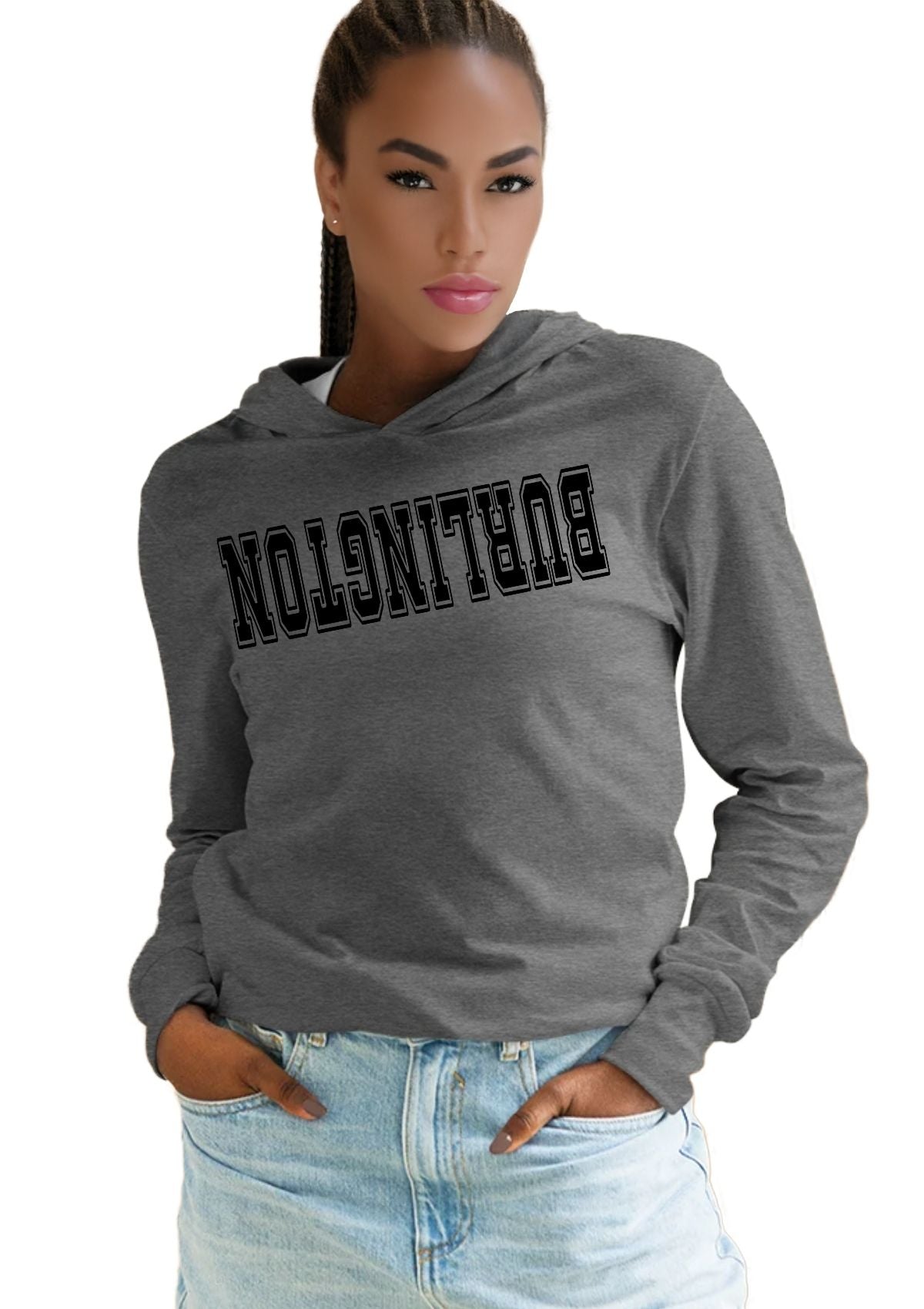 Burlington, VT FlipSide Hoodie Tee – For the Mountain Vibes & Lake Mindset