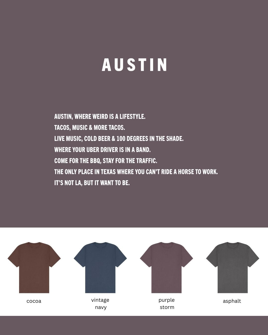 Austin Texas Reppin’ Collection | Made in the USA