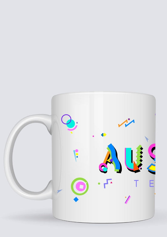 Austin POPtype™ Mug – 11oz Ceramic Coffee Cup