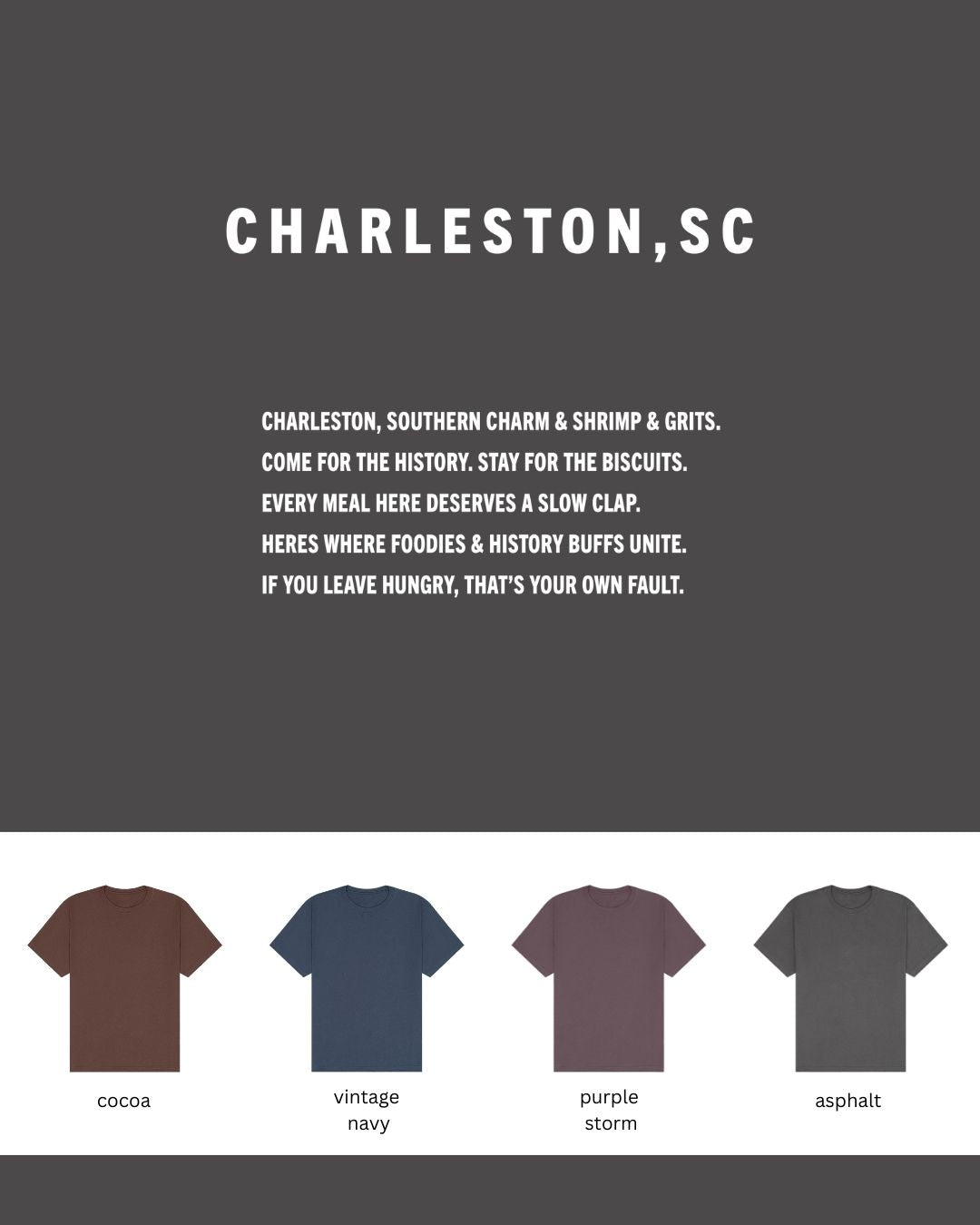 Charleston Oversized Heavyweight T-Shirt – Southern Charm, Slow Clap Tee
