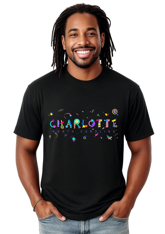 Charlotte, North Carolina POPtype T-Shirt - The Queen City Reign π