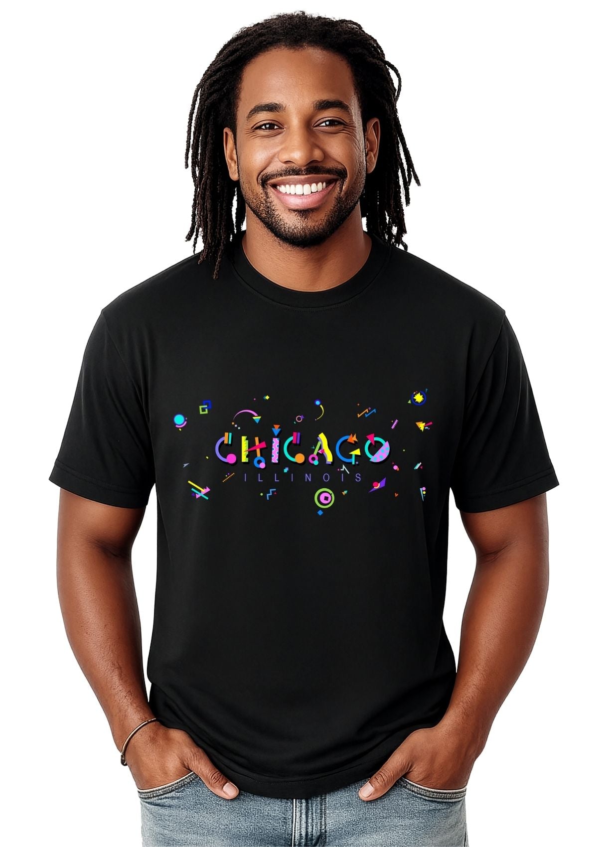 Chicago, Illinois POPtype T-Shirt - Windy City Vibes π