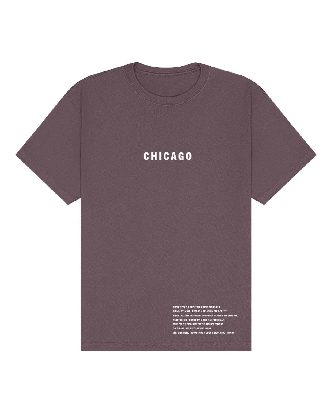 Chicago Oversized Heavyweight T-Shirt – Windy Sass & Deep Dish Style