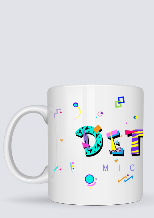 Detroit Michigan POPtype™ Mug - 11oz Ceramic Coffee Cup