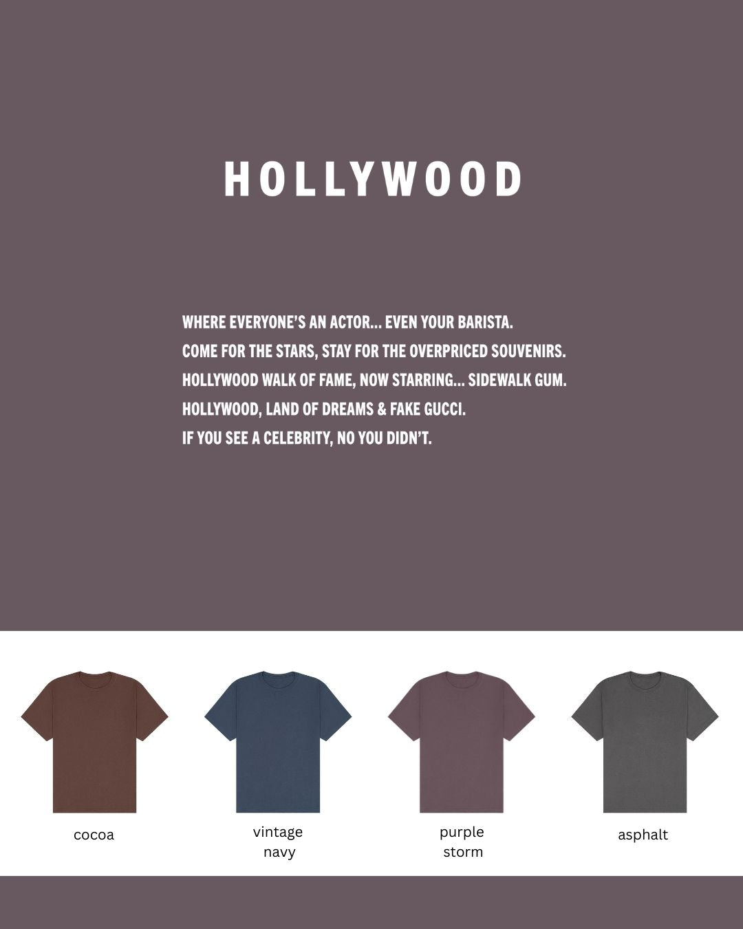Hollywood Oversized Heavyweight T-Shirt – Sidewalk Star Power Tee