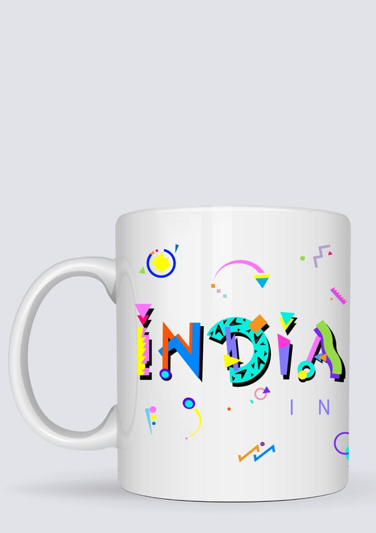 Indianapolis Indiana POPtype™ Mug - 11oz Ceramic Coffee Cup
