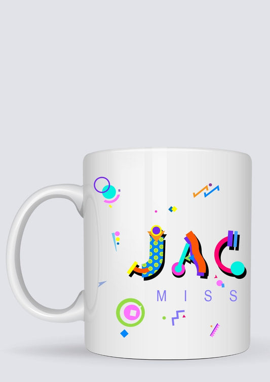 Jackson Mississippi POPtype™ Mug - 11oz Ceramic Coffee Cup