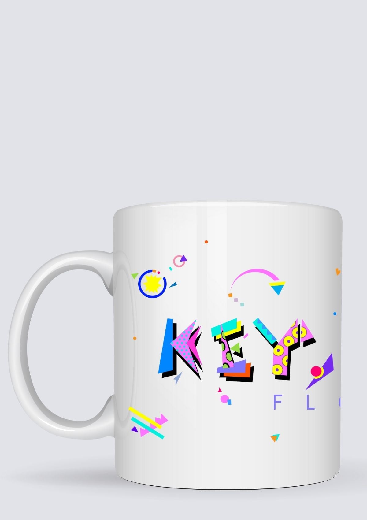 Key West Florida POPtype™ Mug - 11oz Ceramic Coffee Cup
