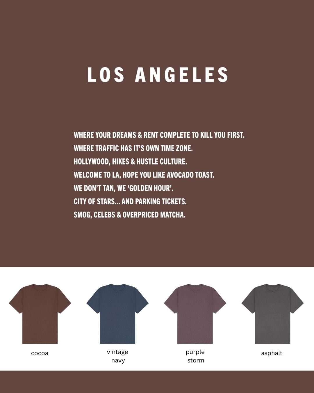 Los Angeles Oversized Heavyweight T-Shirt – City of Stars & Parking Tickets Tee