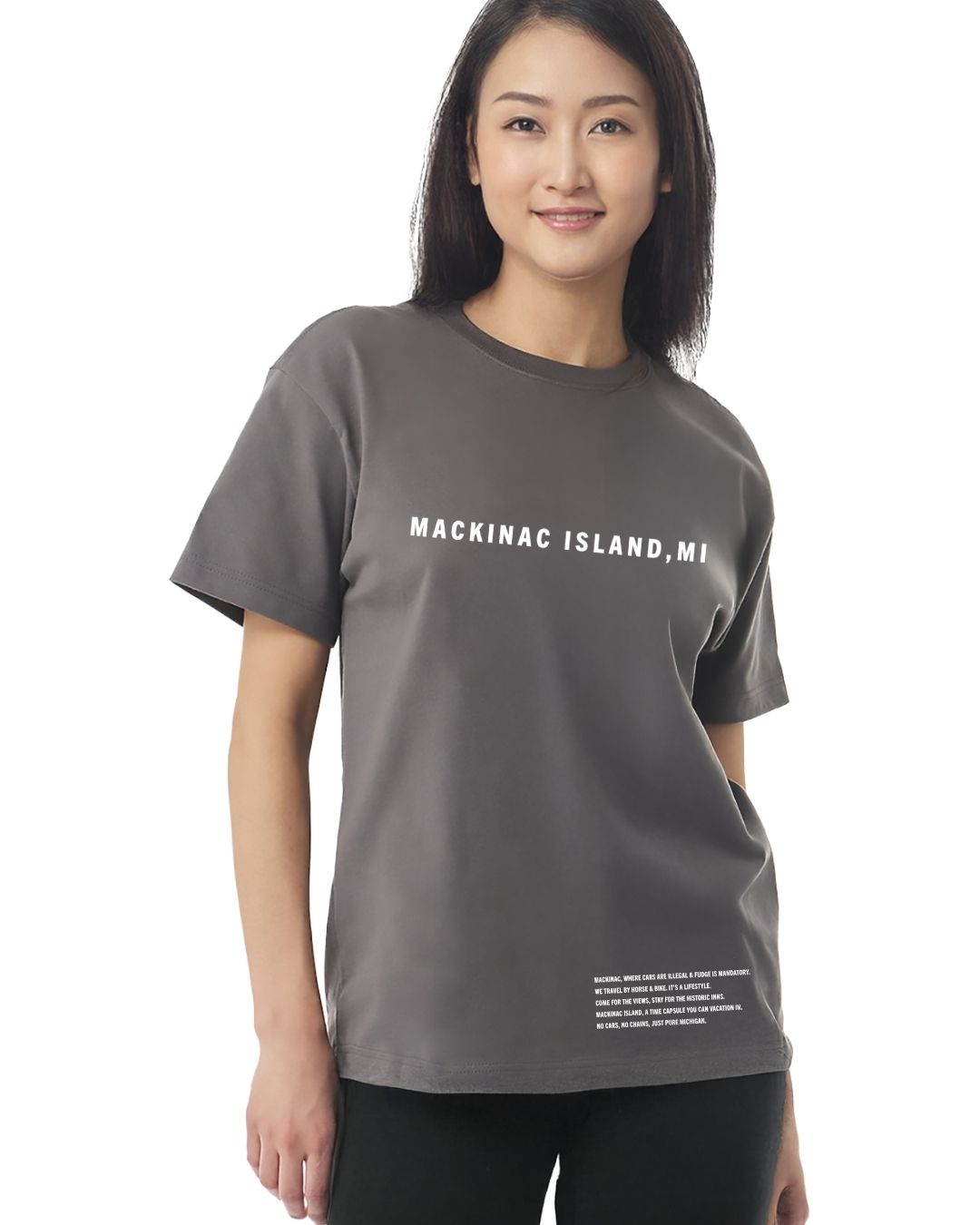 Mackinac Island Oversized Heavyweight T-Shirt – No Cars, Just Vibes Tee