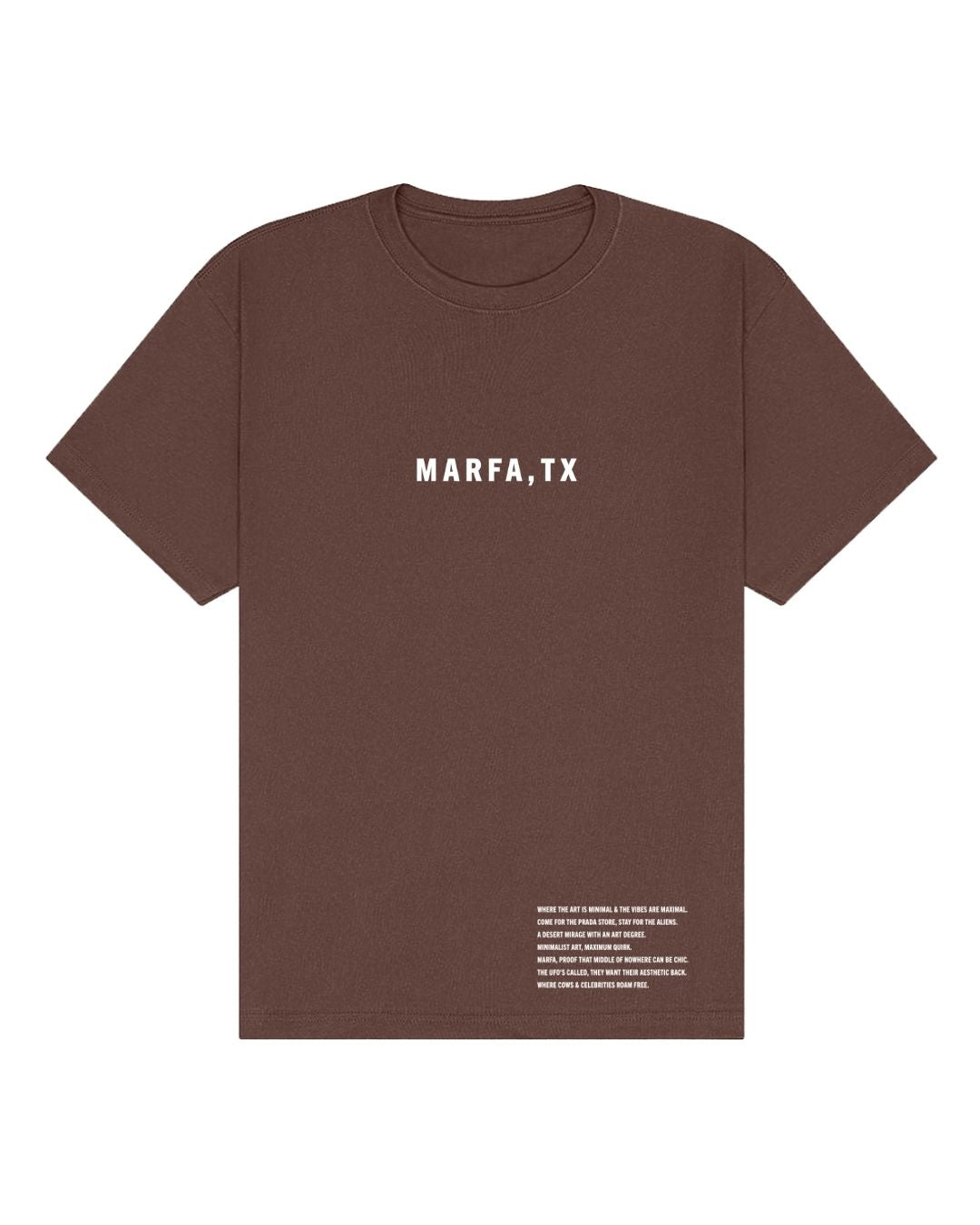 Marfa, TX Oversized Tee 🛸 Where cows roam, celebs hide, and the aliens might just stop by.
