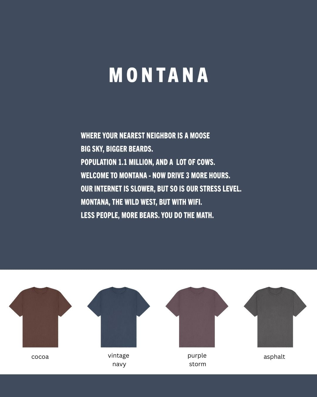 Montana Oversized Heavyweight T-Shirt – Wild West Meets Wifi