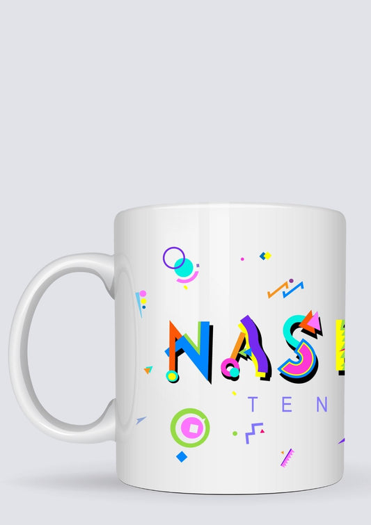 Nashville Tennessee POPtype™ Mug - 11oz Ceramic Coffee Cup