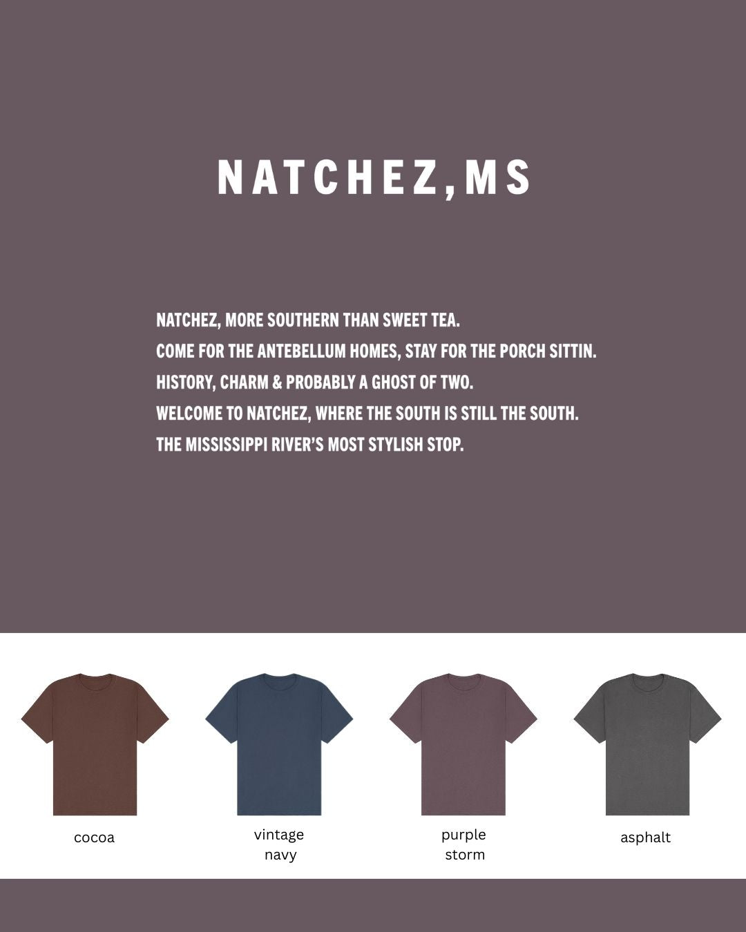Natchez Oversized Heavyweight T-Shirt – Southern Sass Meets River Class