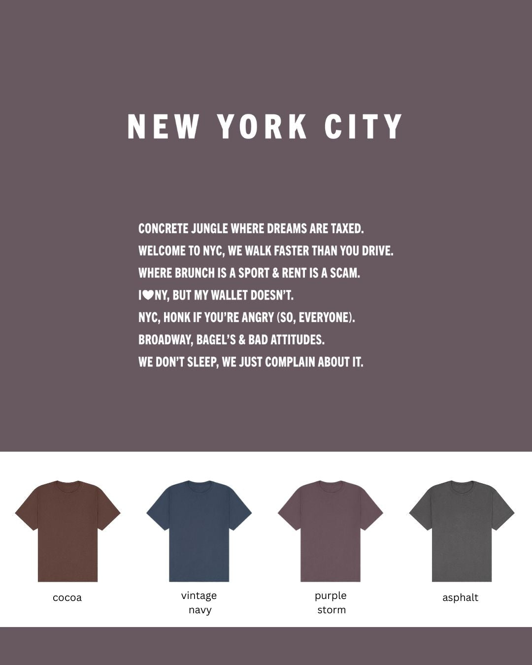 New York City Oversized Heavyweight T-Shirt – Big Sass in the Big Apple