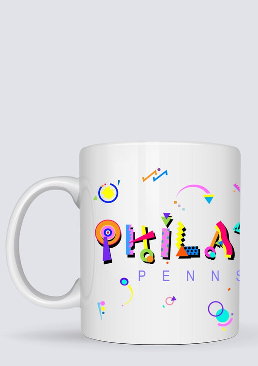 Philadelphia POPtype™ Mug – 11oz Ceramic Coffee Cup