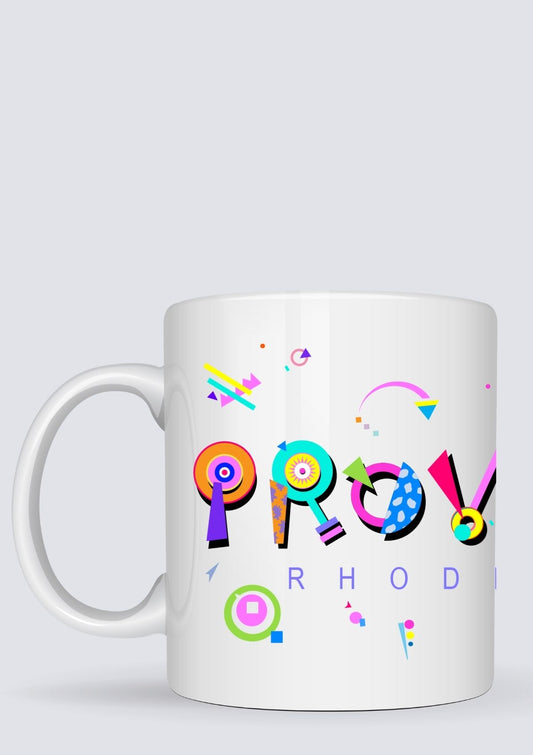 Providence POPtype™ Mug – 11oz Ceramic Coffee Cup