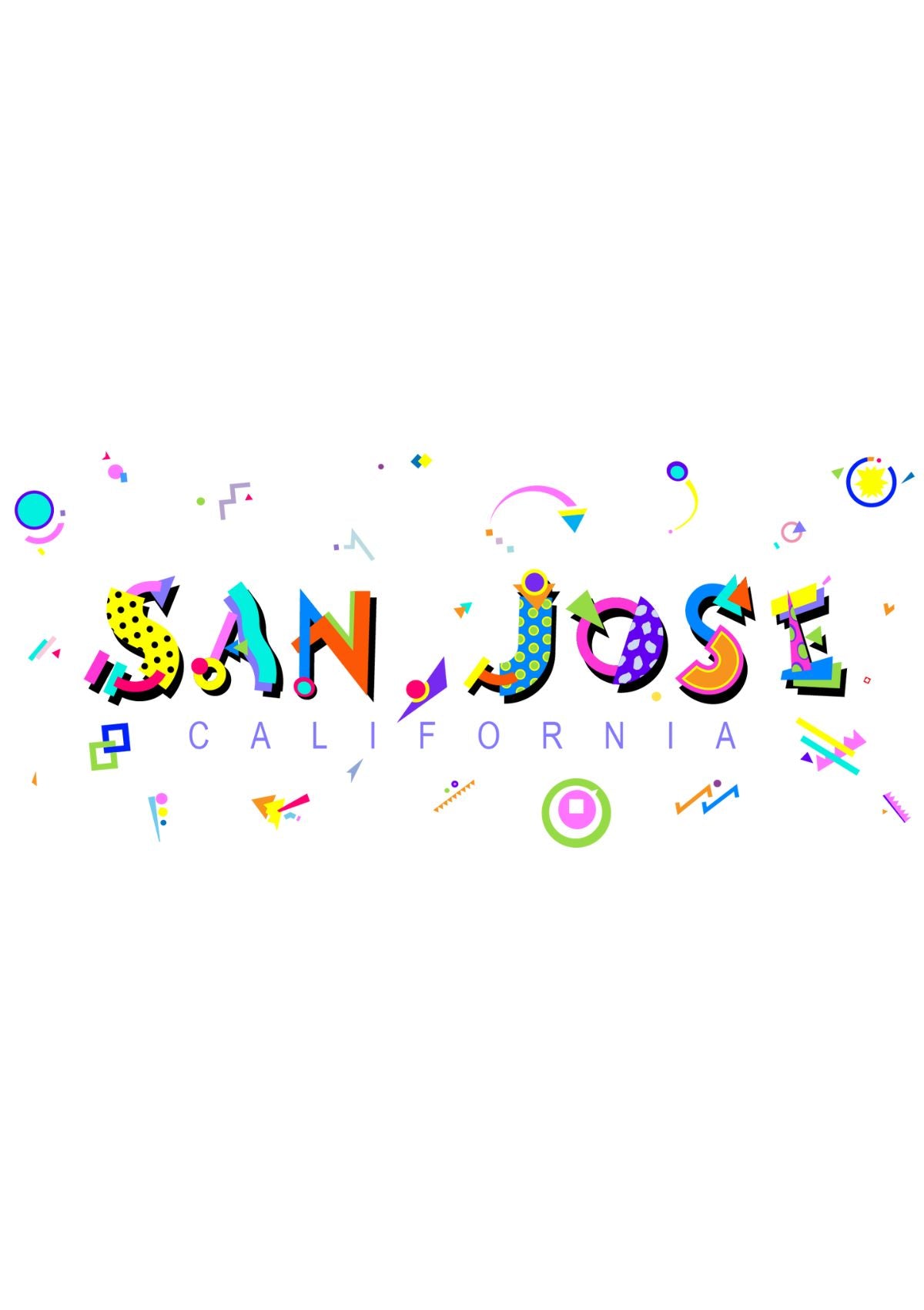 San Jose POPtype™ Mug – 11oz Ceramic Coffee Cup