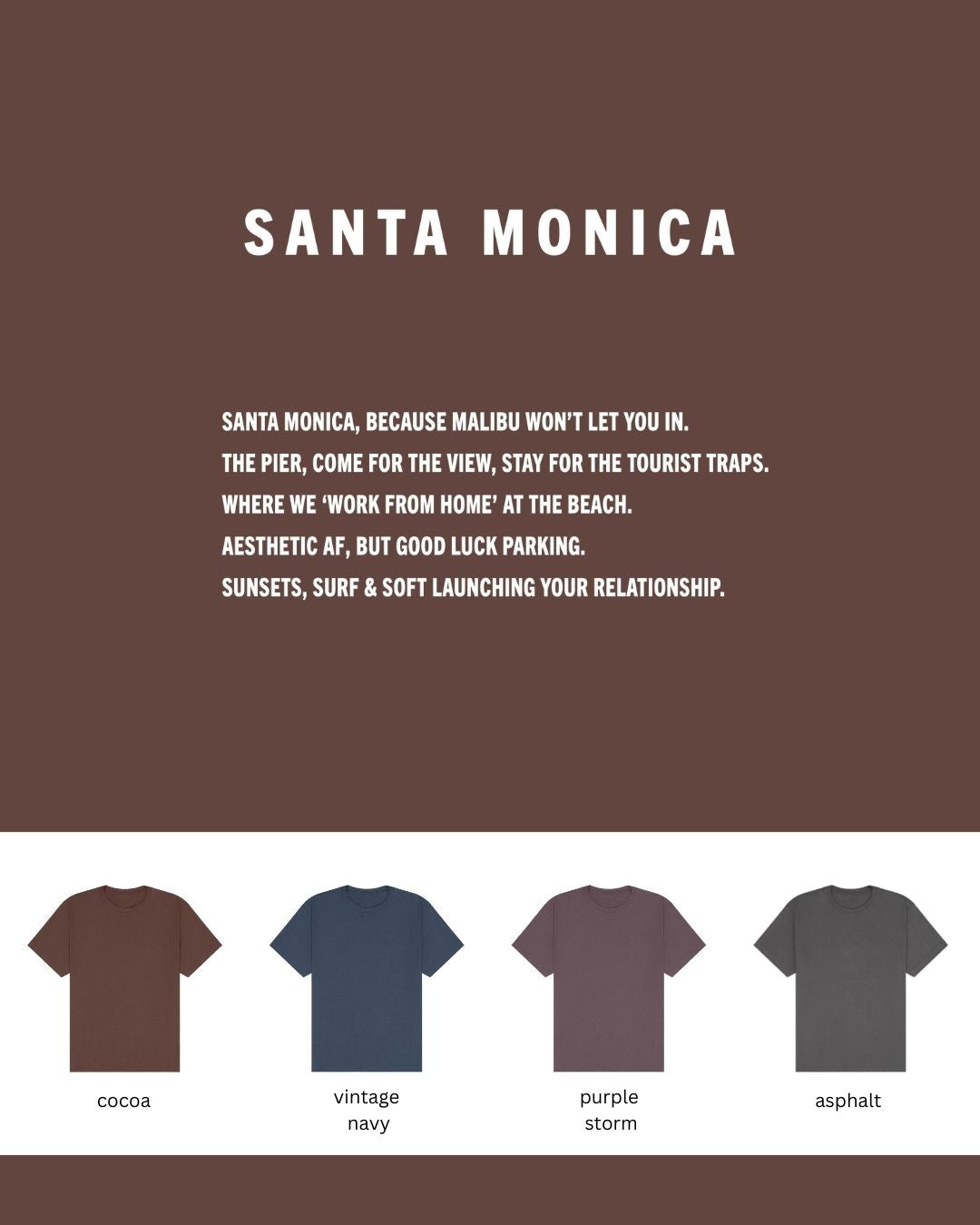 Santa Monica Oversized Heavyweight T-Shirt – Pier Pressure & Sunset Flex