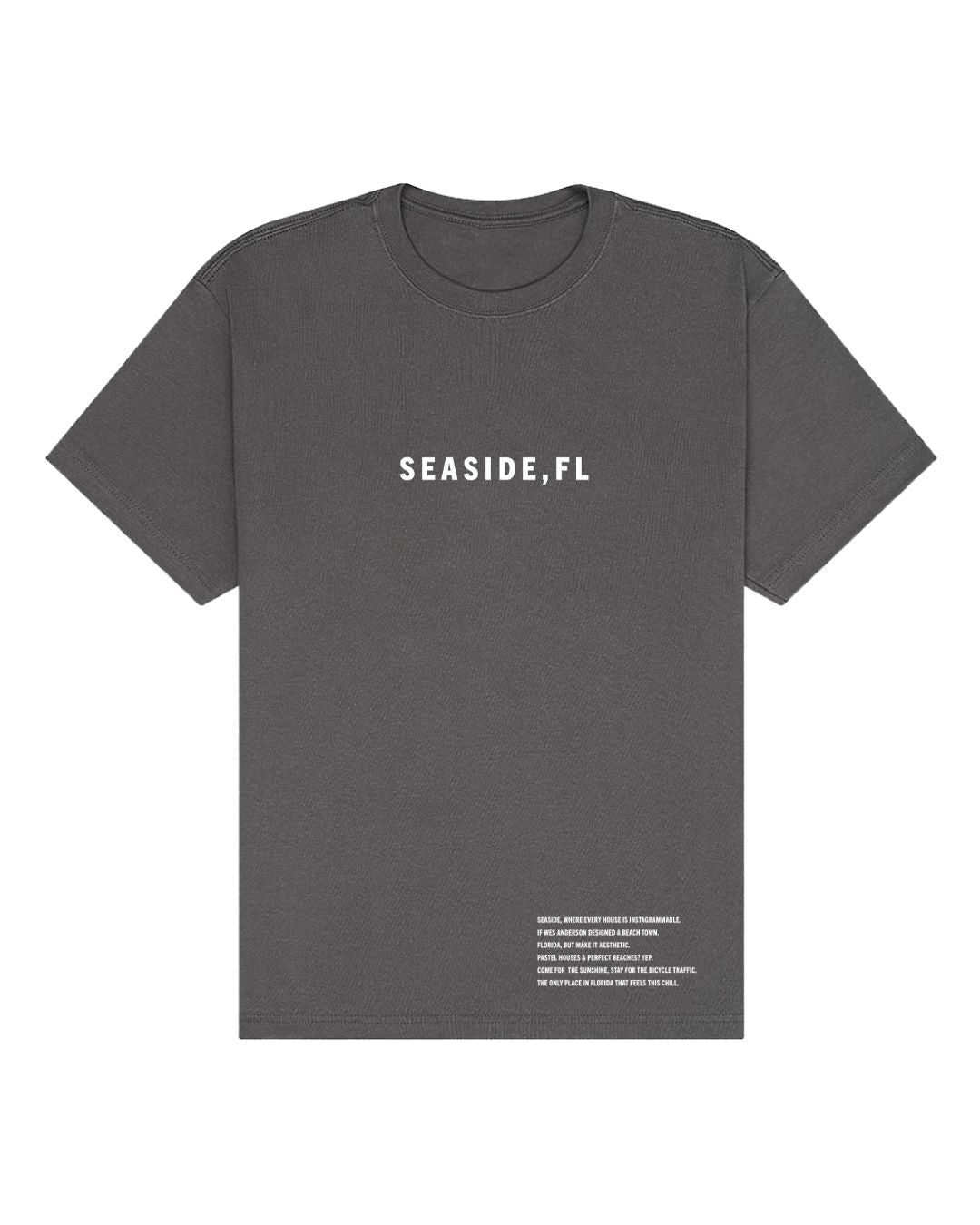 Seaside, FL Oversized Heavyweight T-Shirt – Coastal Cool with Wes Anderson Vibes