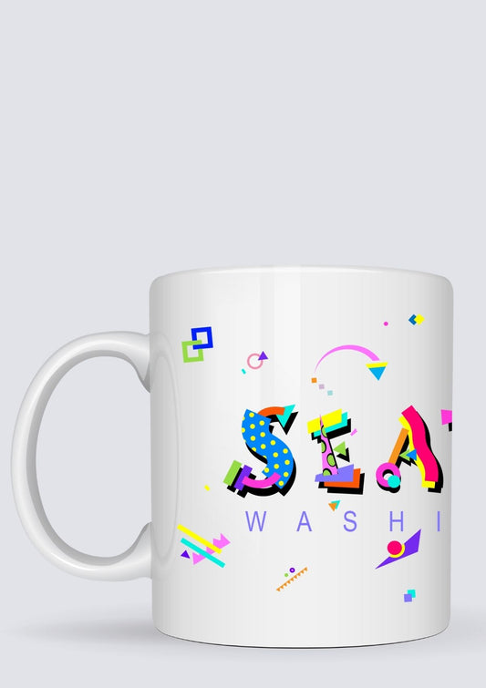 Seattle POPtype™ Mug – 11oz Ceramic Coffee Cup