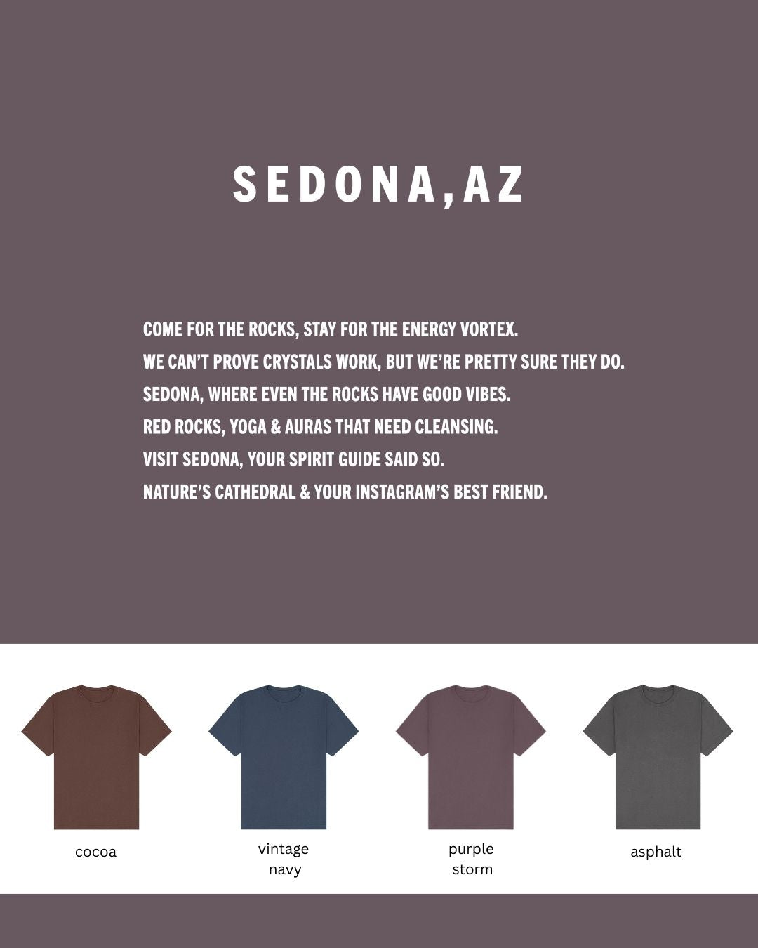 Sedona, AZ Oversized Heavyweight T-Shirt – Spiritual Vibes & Red Rock Realness