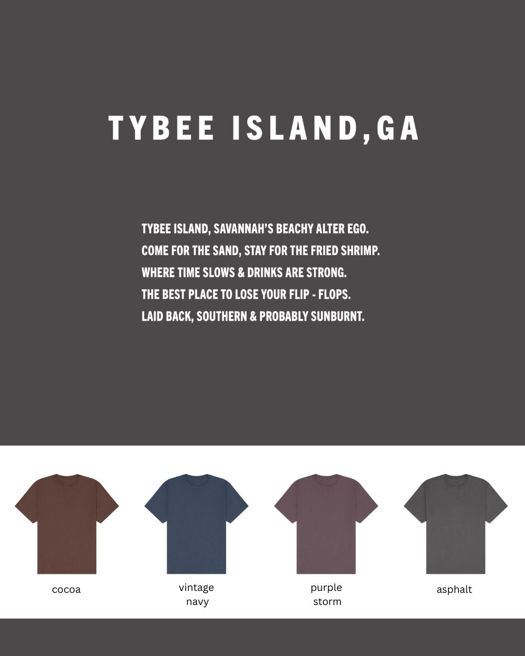 Tybee Island Oversized T-Shirt – Southern Beach Tee with Attitude