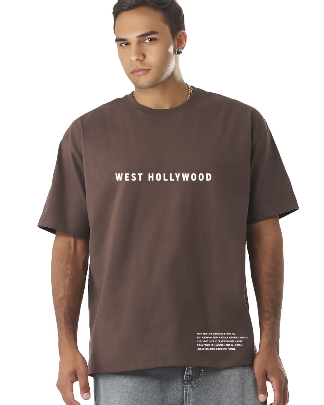 West Hollywood Oversized Heavyweight T-Shirt – WeHo City Tee
