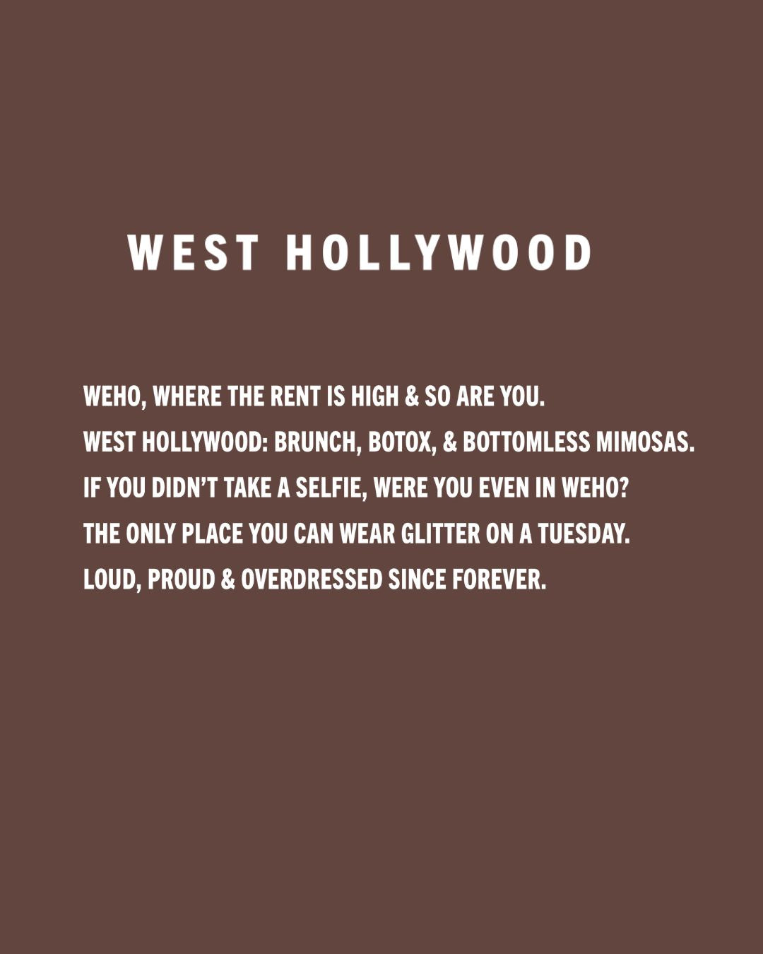 West Hollywood Oversized Heavyweight T-Shirt – WeHo City Tee