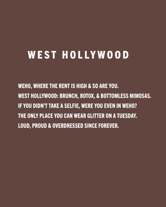 West Hollywood Oversized Heavyweight T-Shirt β WeHo City Tee