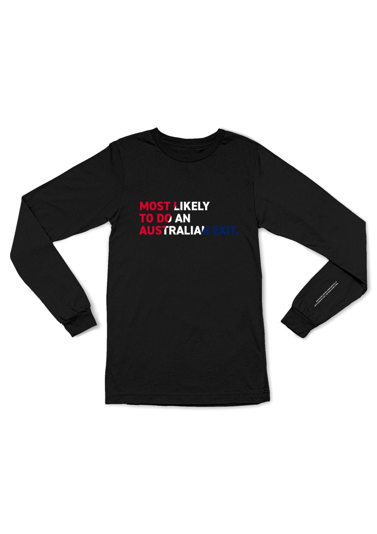 Exit Club™: Australian Exit Club Long Sleeve Tee — Caught Edition