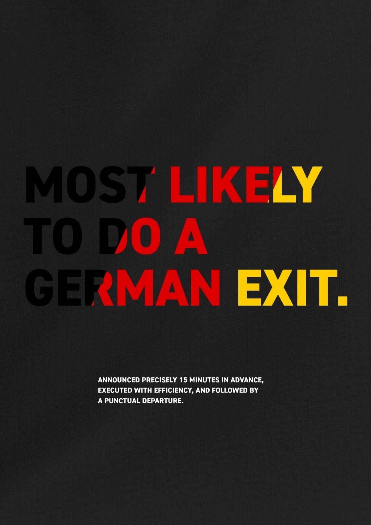 German Exit Tee | Exit Club™ — Caught Edition