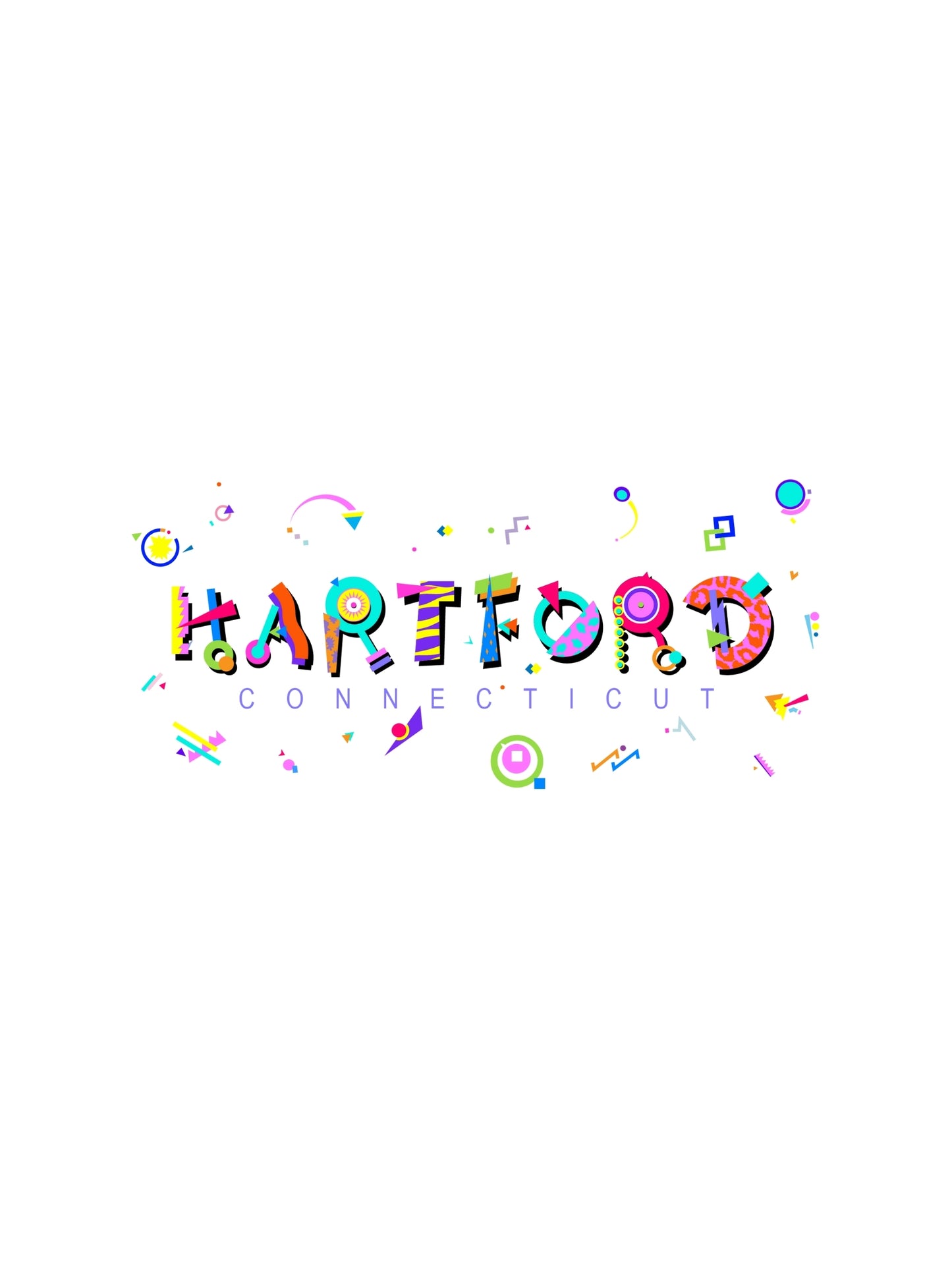 Hartford, Connecticut POPtype T-Shirt - History & Hustle in the Insurance Capital ποΈ