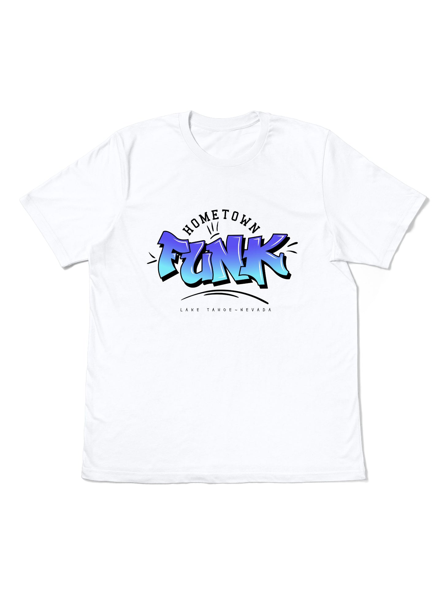 Lake Tahoe Nevada T-Shirt White Front Flat