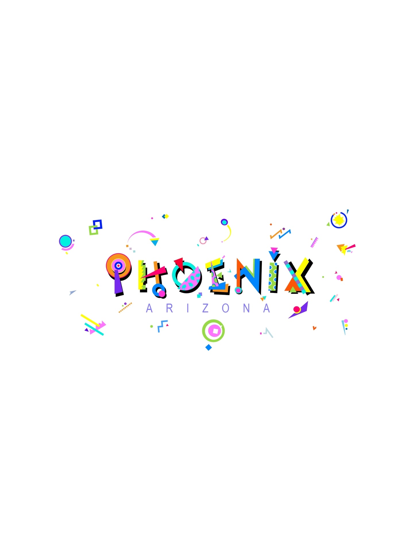 phoenix arizona memphis inspired souvenir t-shirt