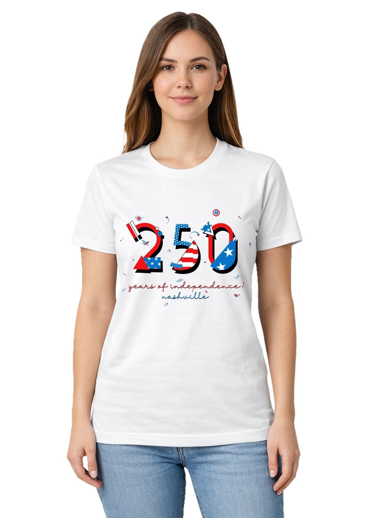 Nashville USA 250 T-Shirt | 250 Years of Independence POPtype™ Tee