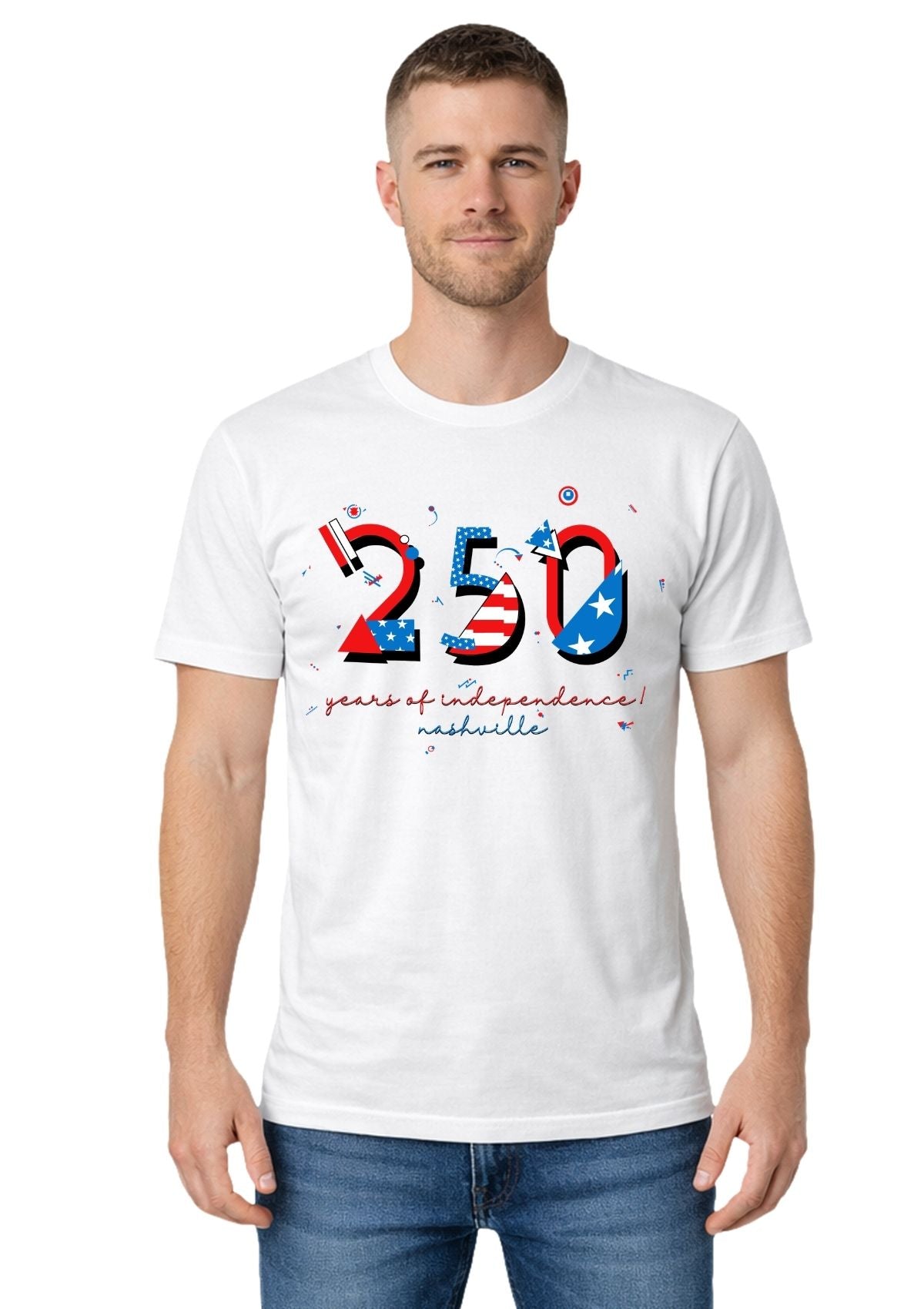 Nashville USA 250 T-Shirt | 250 Years of Independence POPtype™ Tee