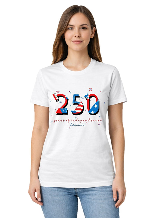 Hawaii USA 250 T-Shirt | 250 Years of Independence POPtype™ Tee