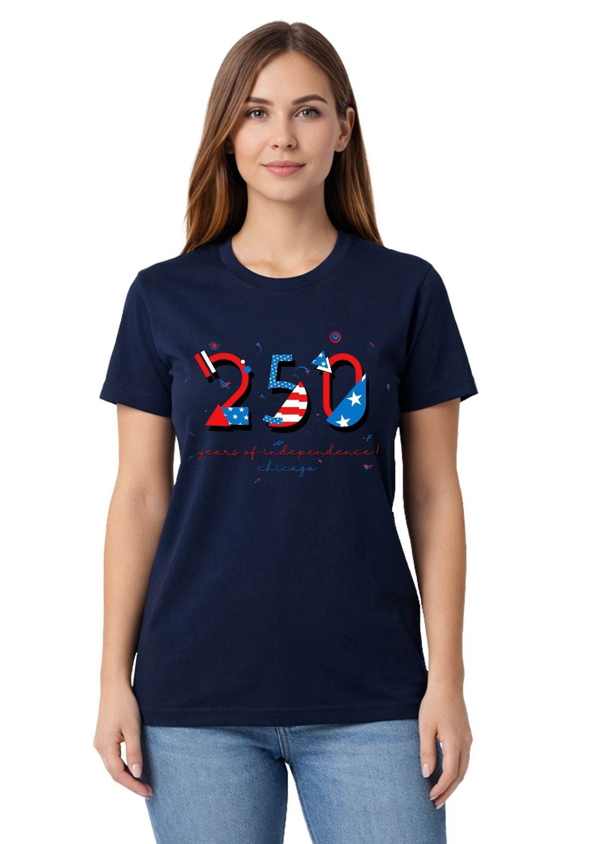 Chicago USA 250 T-Shirt | 250 Years of Independence POPtype™ Tee