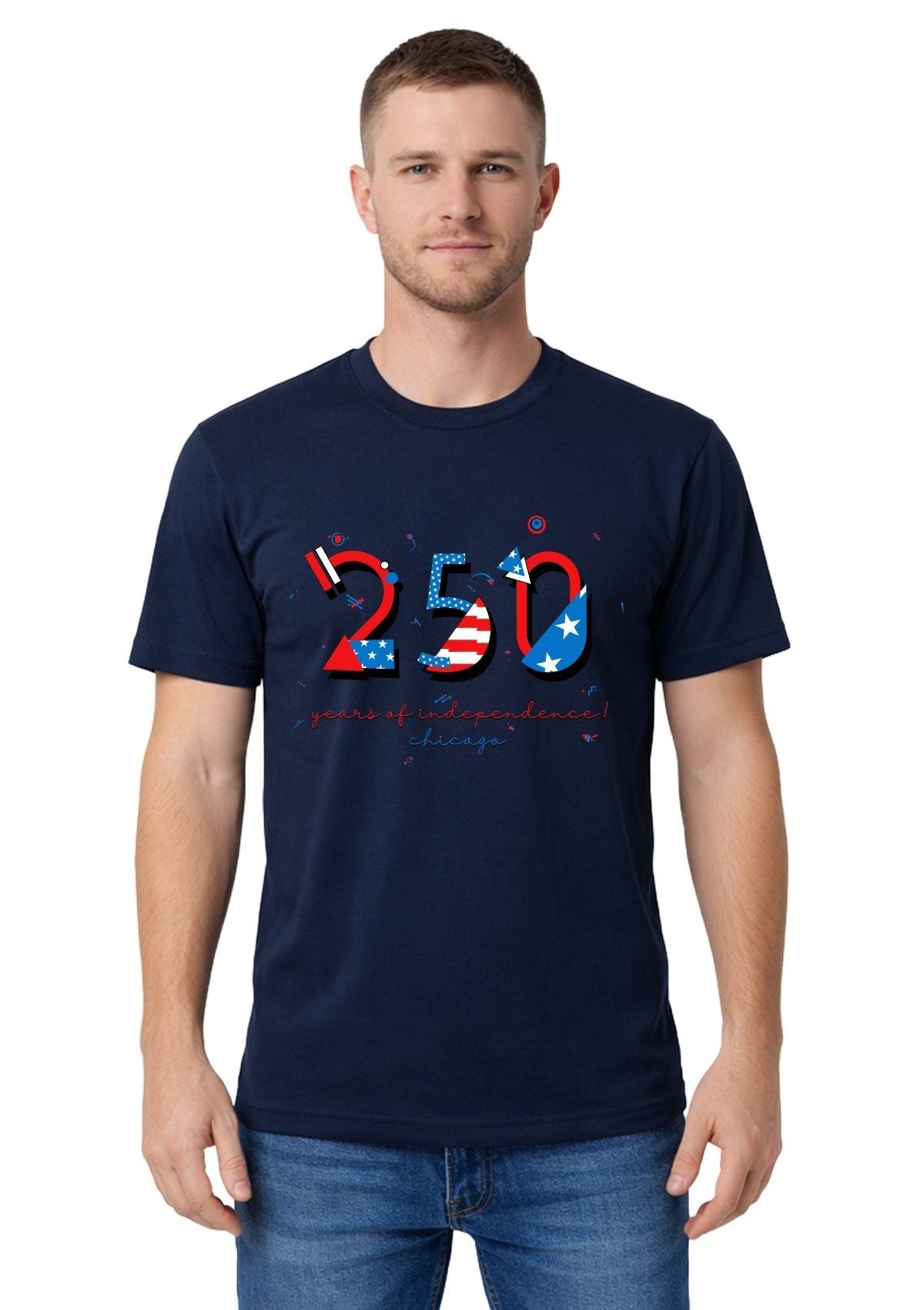 Chicago USA 250 T-Shirt | 250 Years of Independence POPtype™ Tee