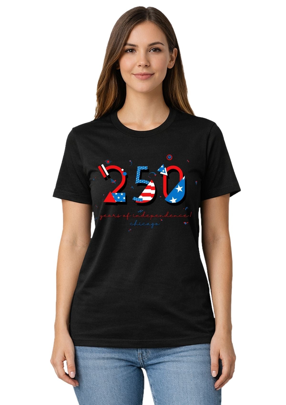 Chicago USA 250 T-Shirt | 250 Years of Independence POPtype™ Tee