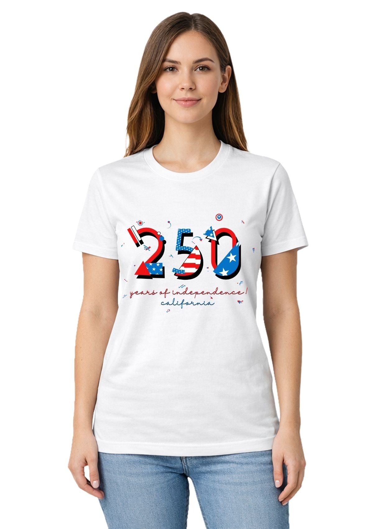 California USA 250 T-Shirt | 250 Years of Independence POPtype™ Tee