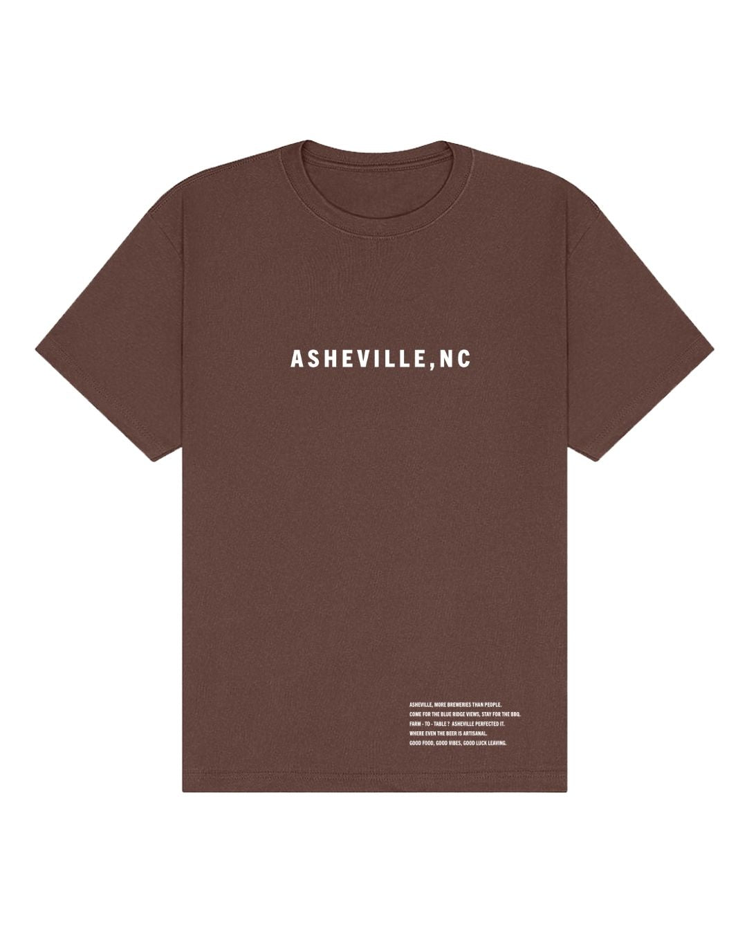 Asheville, NC Oversized T-Shirt – 7.5 oz Airlume Cotton
