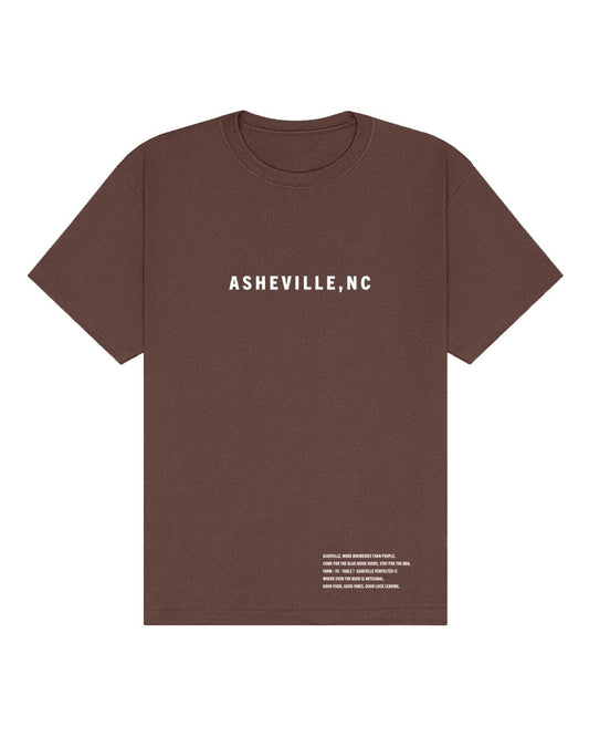 Asheville, NC Oversized T-Shirt – 7.5 oz Airlume Cotton