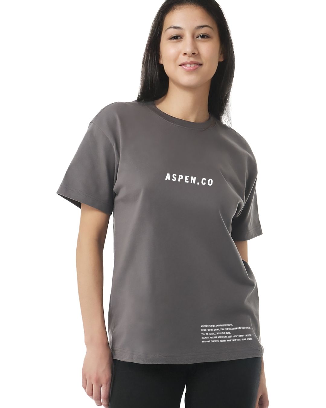 Aspen, Co. — Premium 7.5 oz Airlume Cotton Oversized T-Shirt