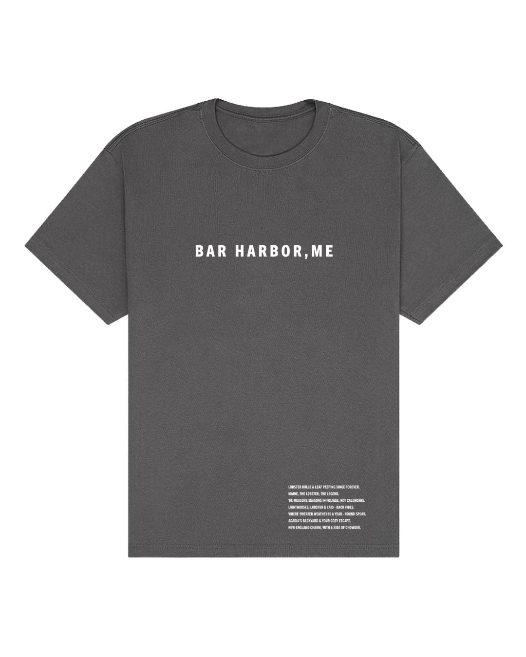 Bar Harbor,  Maine Oversized T-Shirt – Coastal Cool & Chowder